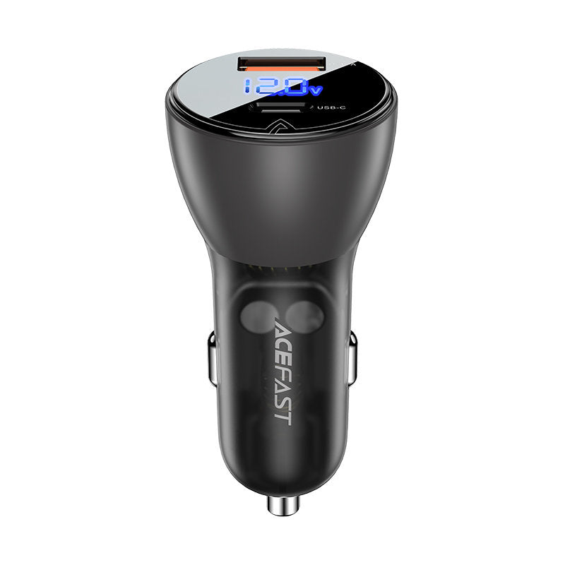 Chargeur Auto Acefast B6, 63W, 3.6A, 1 x USB-A - 1 x USB-C, Noir