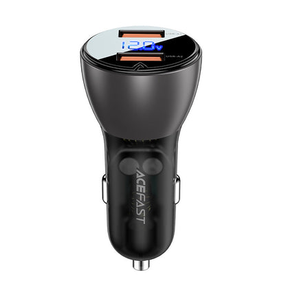 Chargeur de voiture Acefast B7, 45W, 4.5A, 2 x USB-A, Noir