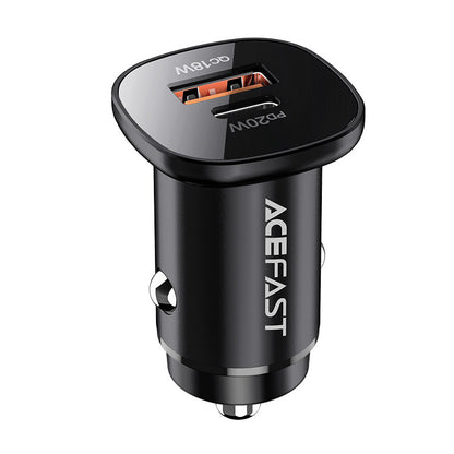 Auto-Ladegerät Acefast B1, 38W, 3A, 1 x USB-A - 1 x USB-C, Schwarz