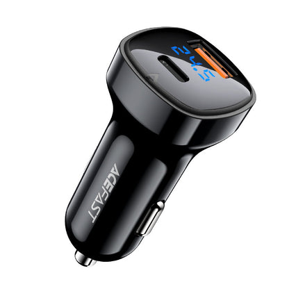 Auto-Ladegerät Acefast B4, 66W, 3A, 1 x USB-A - 1 x USB-C, Schwarz