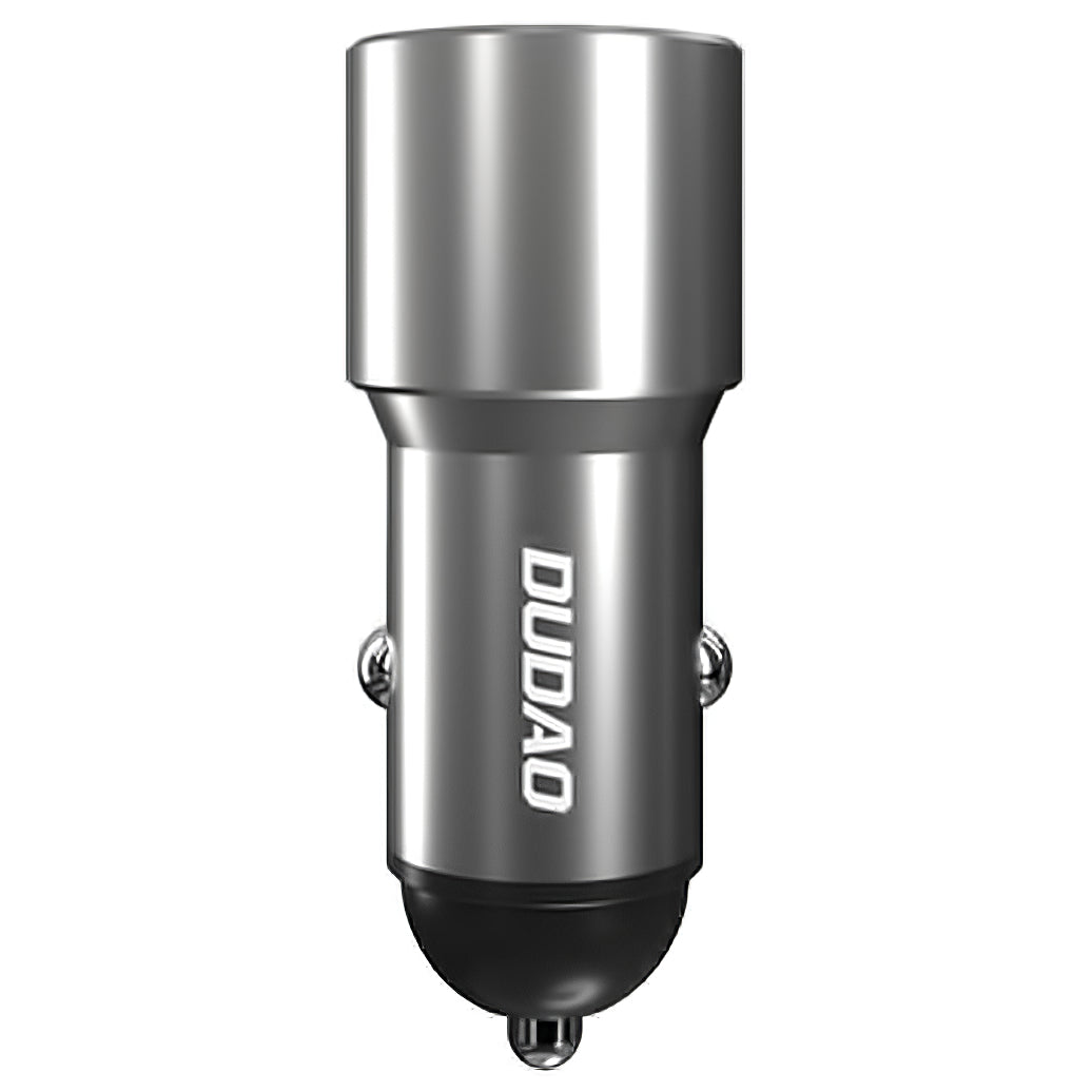 USB Autolader Dudao R4PQ, 1 X USB - 1 X USB Type-C, 22,5 W, Quick Charge - Power Delivery, Grijs