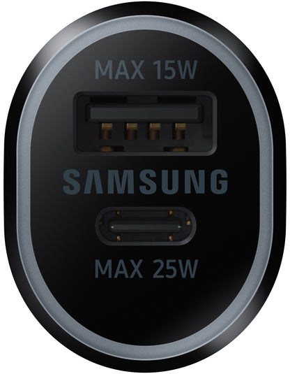 Samsung Autolader, 40W, 2A, 1 x USB-A - 1 x USB-C, Zwart EP-L4020NBEGEU