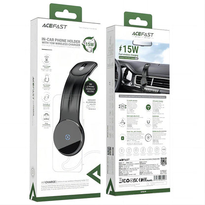 Chargeur sans fil pour voiture Acefast D21, 15W, 1,67A, noir 