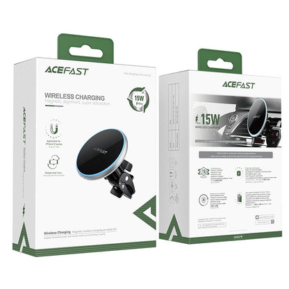 Chargeur Auto Sans Fil Acefast D3, 15W, 1.67A, Argenté