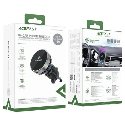 Auto Wireless Ladegerät Acefast D40, 15W, 1.67A, Grau