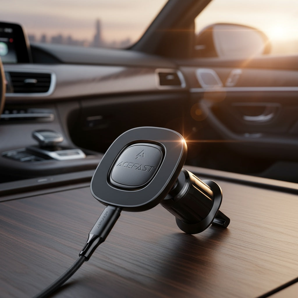 Kfz-Wireless-Ladegerät Acefast D46, 15W, 1.67A, Schwarz