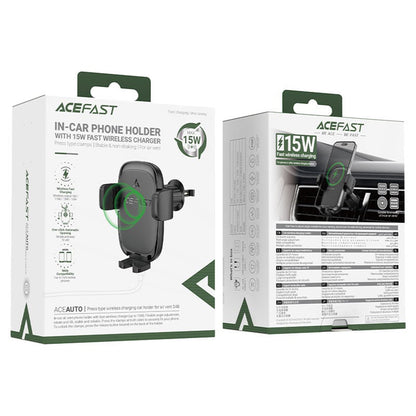 Kfz-Ladegerät Wireless Acefast D48, 15W, 1.67A, Schwarz