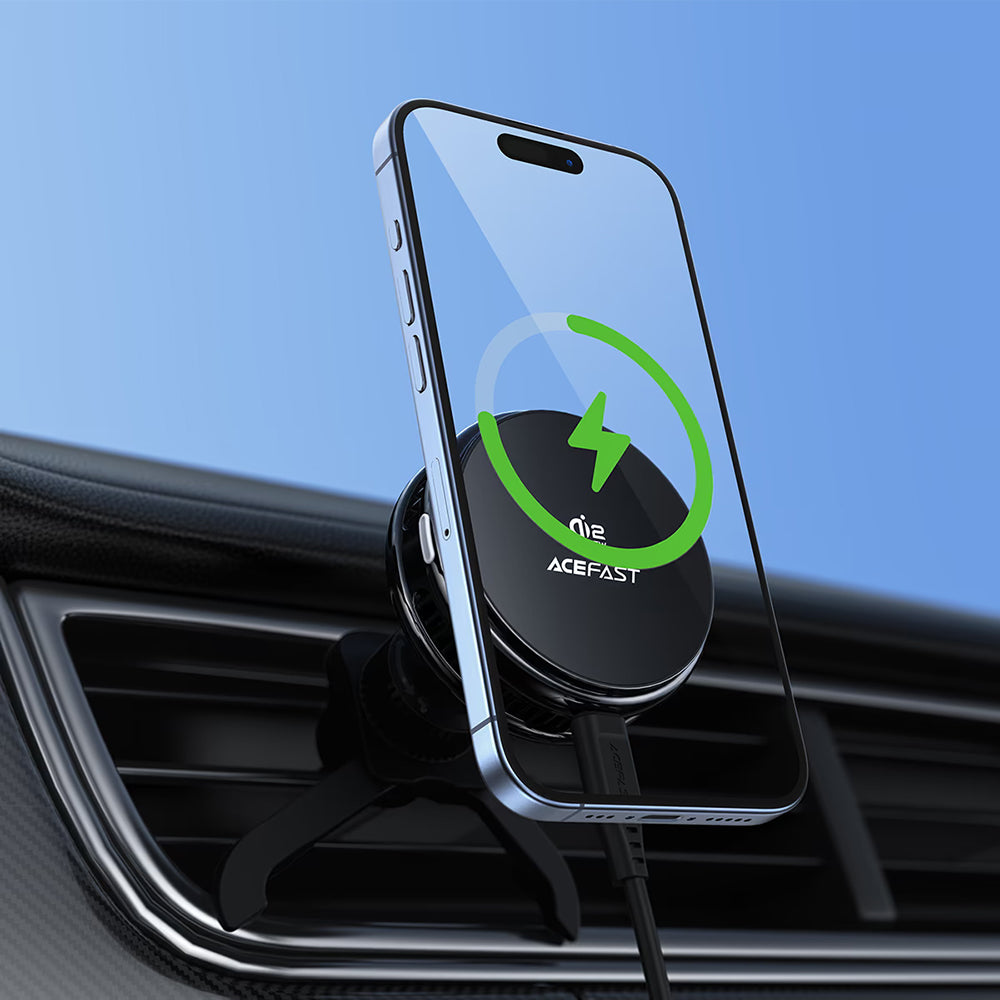 Acefast D66 Wireless Auto-Ladegerät, 25W, Schwarz