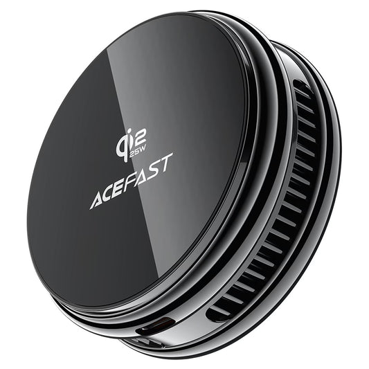 Acefast E47 2in1 Wireless Netzladegerät, 25W, Schwarz
