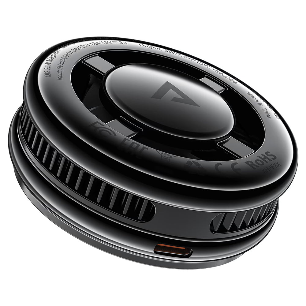 Acefast E47 2in1 Wireless Netzladegerät, 25W, Schwarz