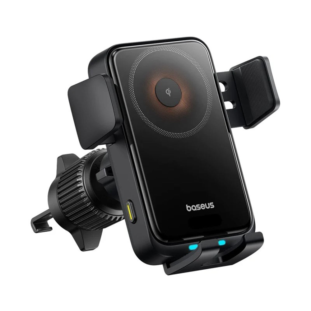Baseus Wisdom Pro Vent Draadloze Auto Oplader, 15W, 1.67A, Zwart C40381501123-00