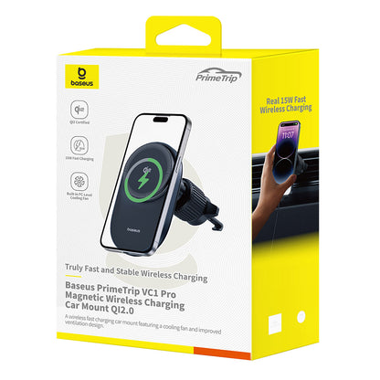 Baseus PrimeTrip VC1 Pro Wireless Auto-Ladegerät, 15W, 1,67A, Schwarz C40169009123-00