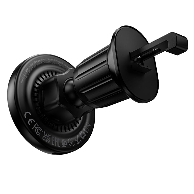 Borofone BH224 Flash Wireless Car Charger, 15W, 1.67A, Black