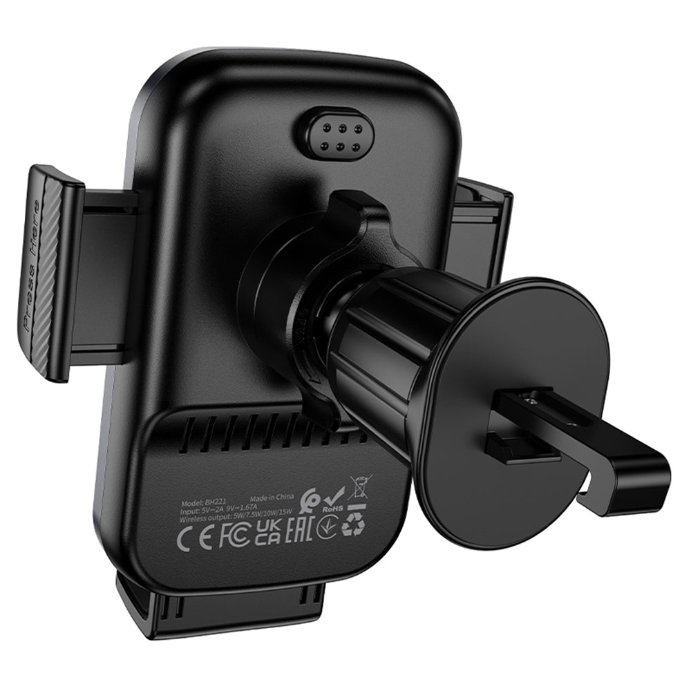 Auto Wireless-Ladegerät Borofone BH221 Path, 15W, 1.67A, Schwarz