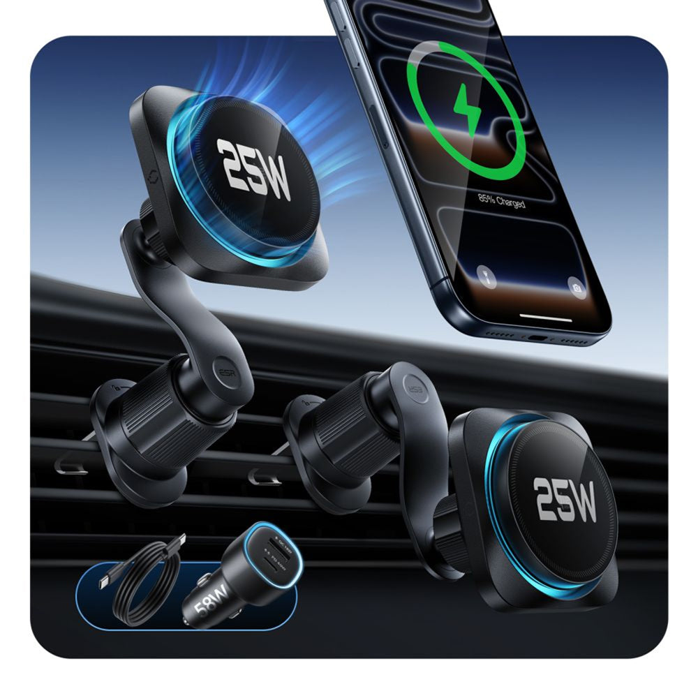 ESR Kfz-Wireless-Ladegerät, 25W, Schwarz