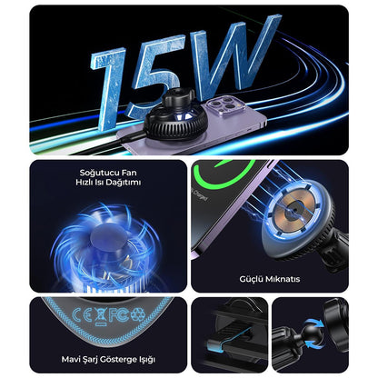 Chargeur Auto Sans Fil HAVIT W3036, 15W, 1.67A, Noir