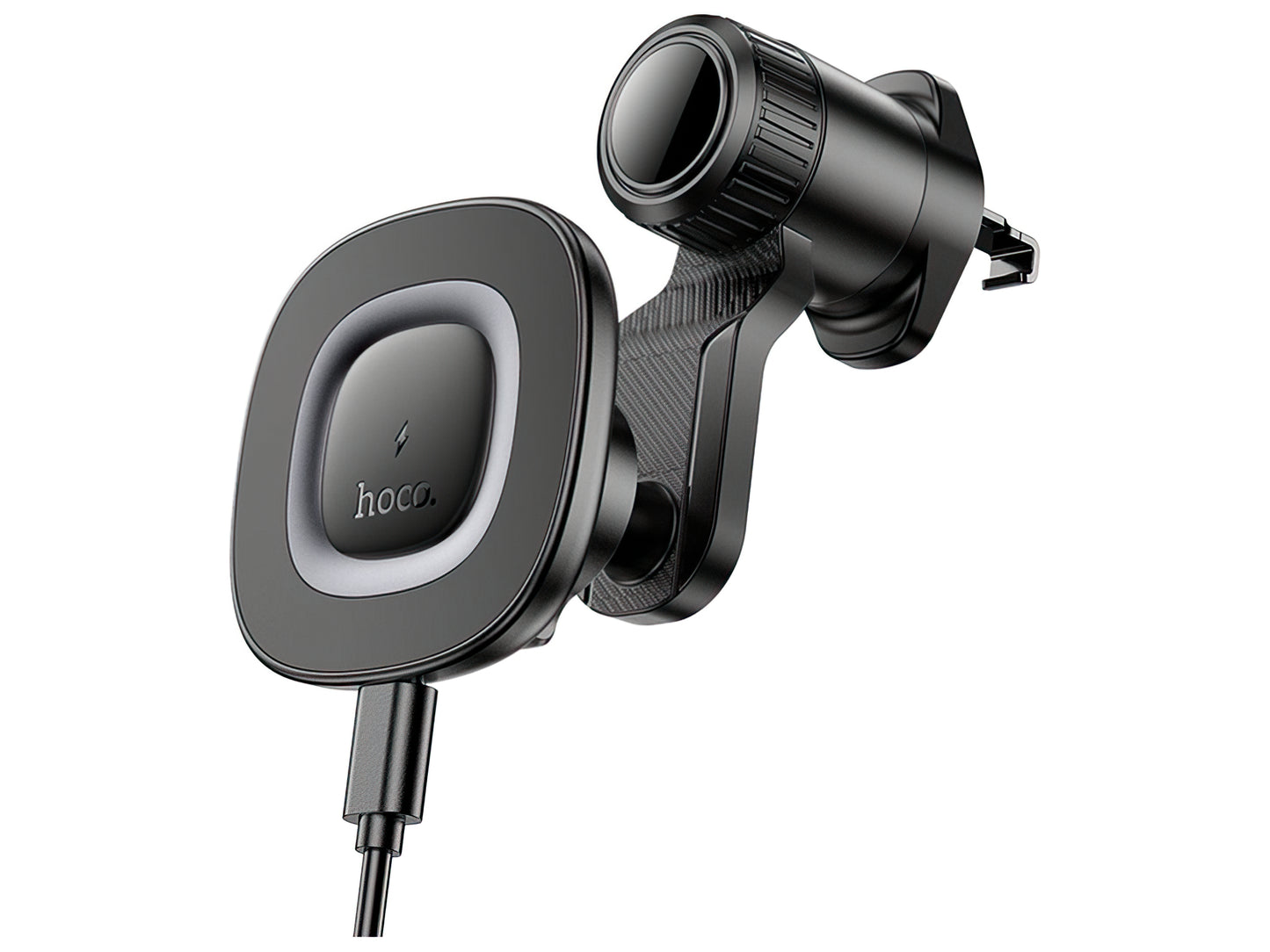 Draadloze Auto Oplader HOCO HW30, 15W, 1.67A, Zwart