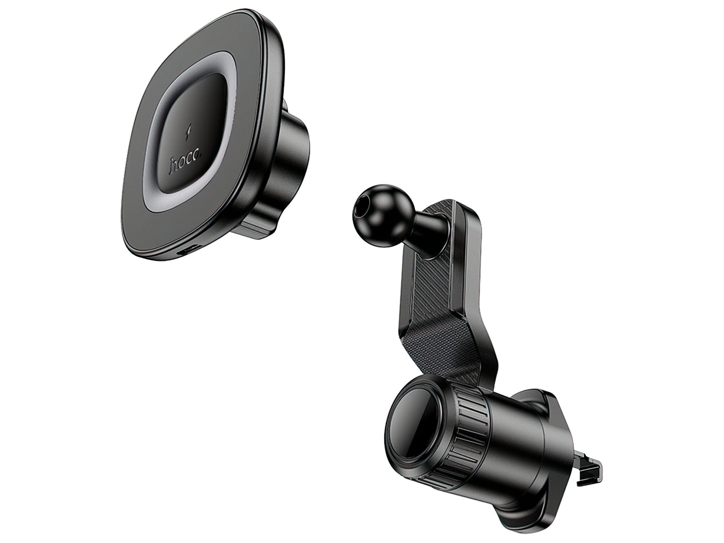 Draadloze Auto Oplader HOCO HW30, 15W, 1.67A, Zwart