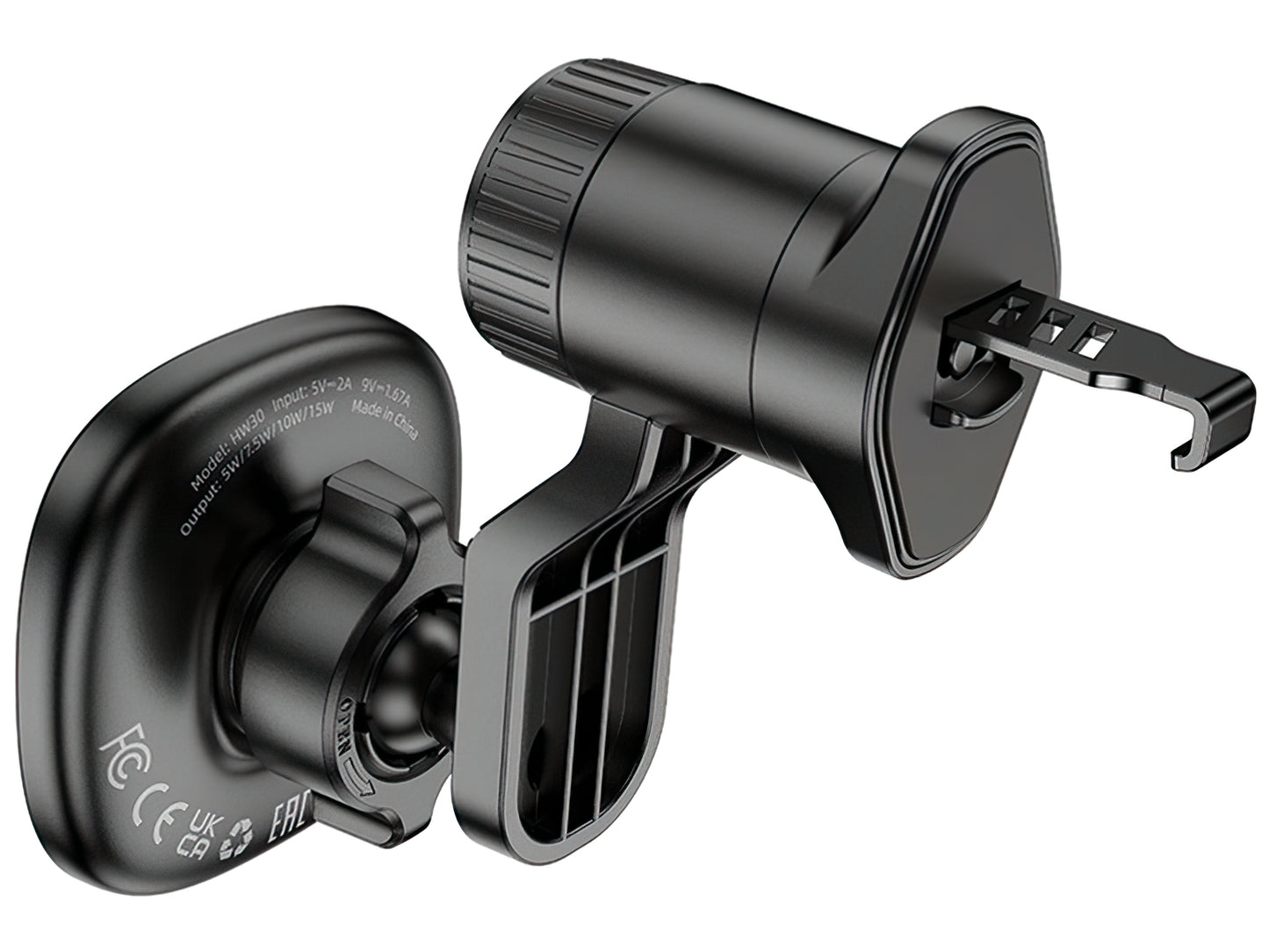 Kfz-Wireless-Ladegerät HOCO HW31, 15W, 1.67A, Schwarz