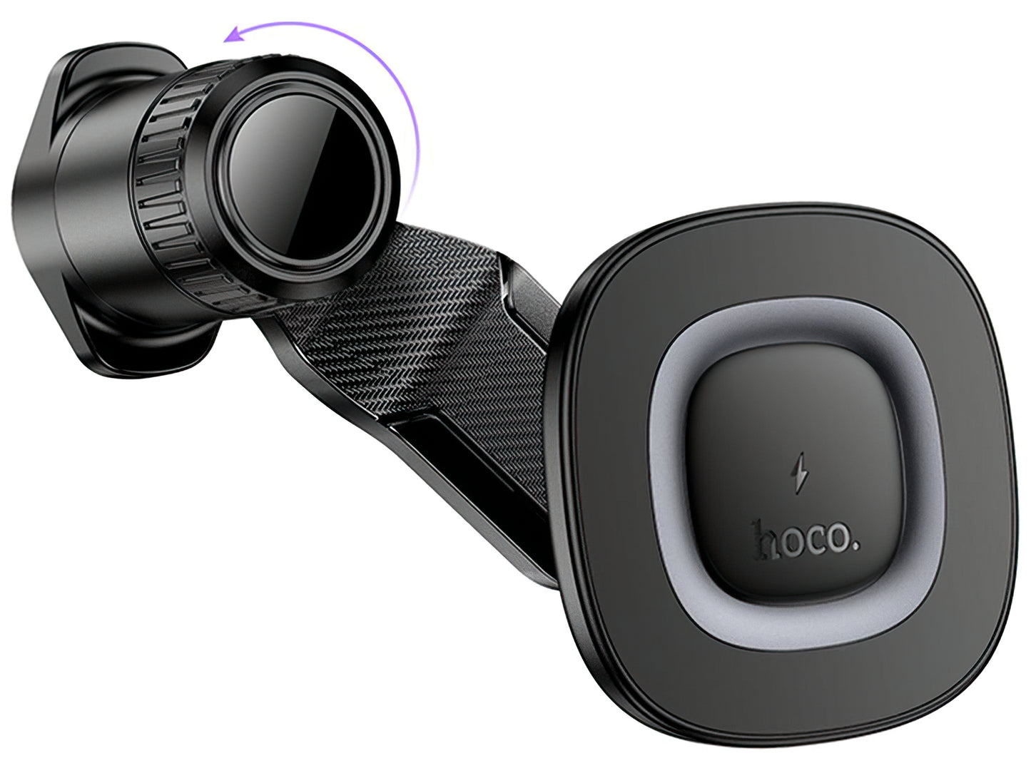 Draadloze Auto Oplader HOCO HW30, 15W, 1.67A, Zwart