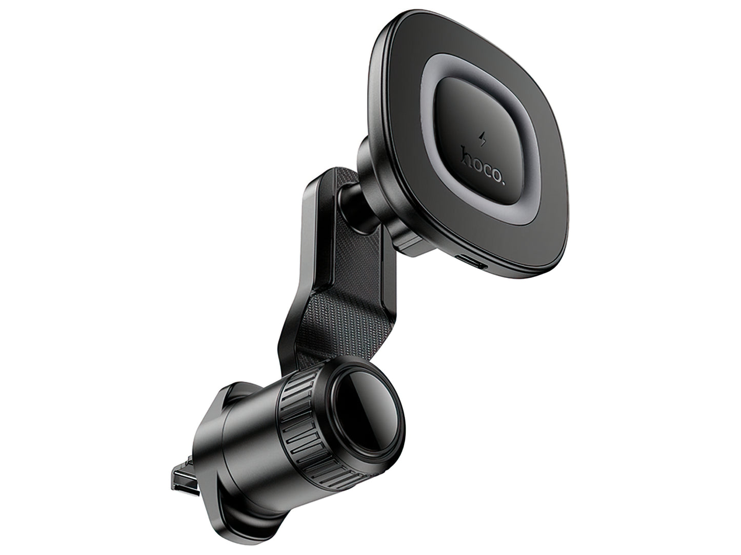 Draadloze Auto Oplader HOCO HW30, 15W, 1.67A, Zwart
