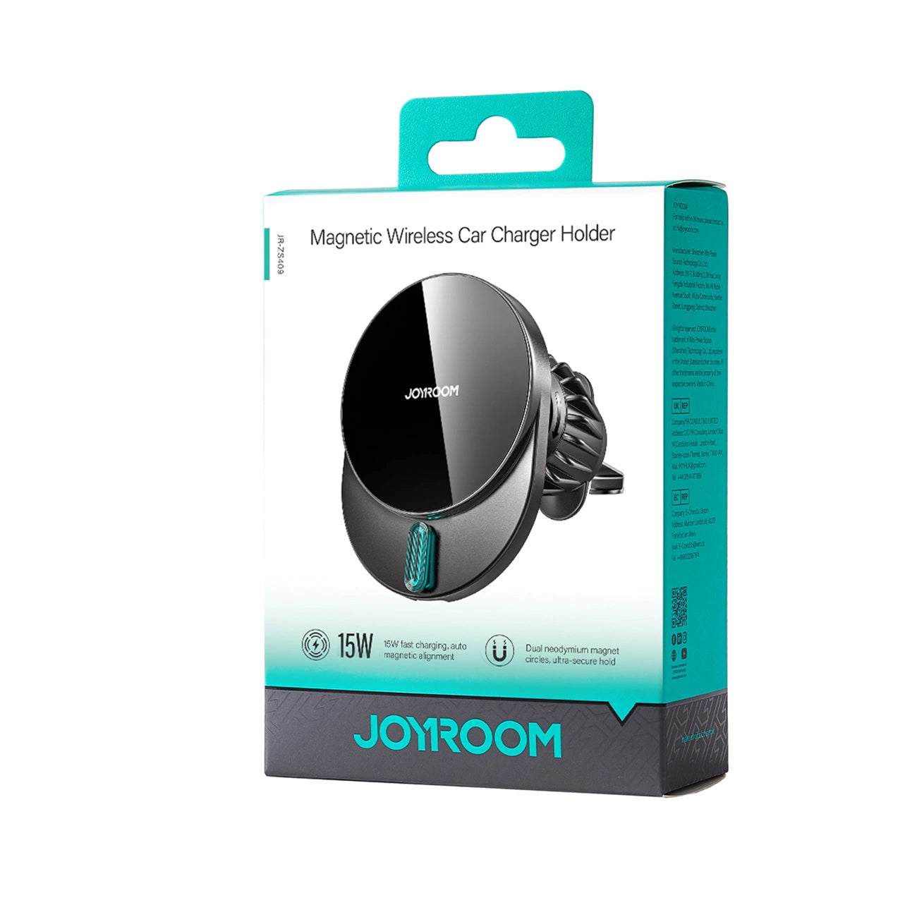 Kfz-Wireless-Ladegerät Joyroom JR-ZS409, 15W, 1.67A, Schwarz