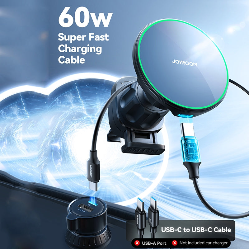 Kfz-Wireless-Ladegerät Joyroom JR-ZS412, 15W, 1.67A, Schwarz