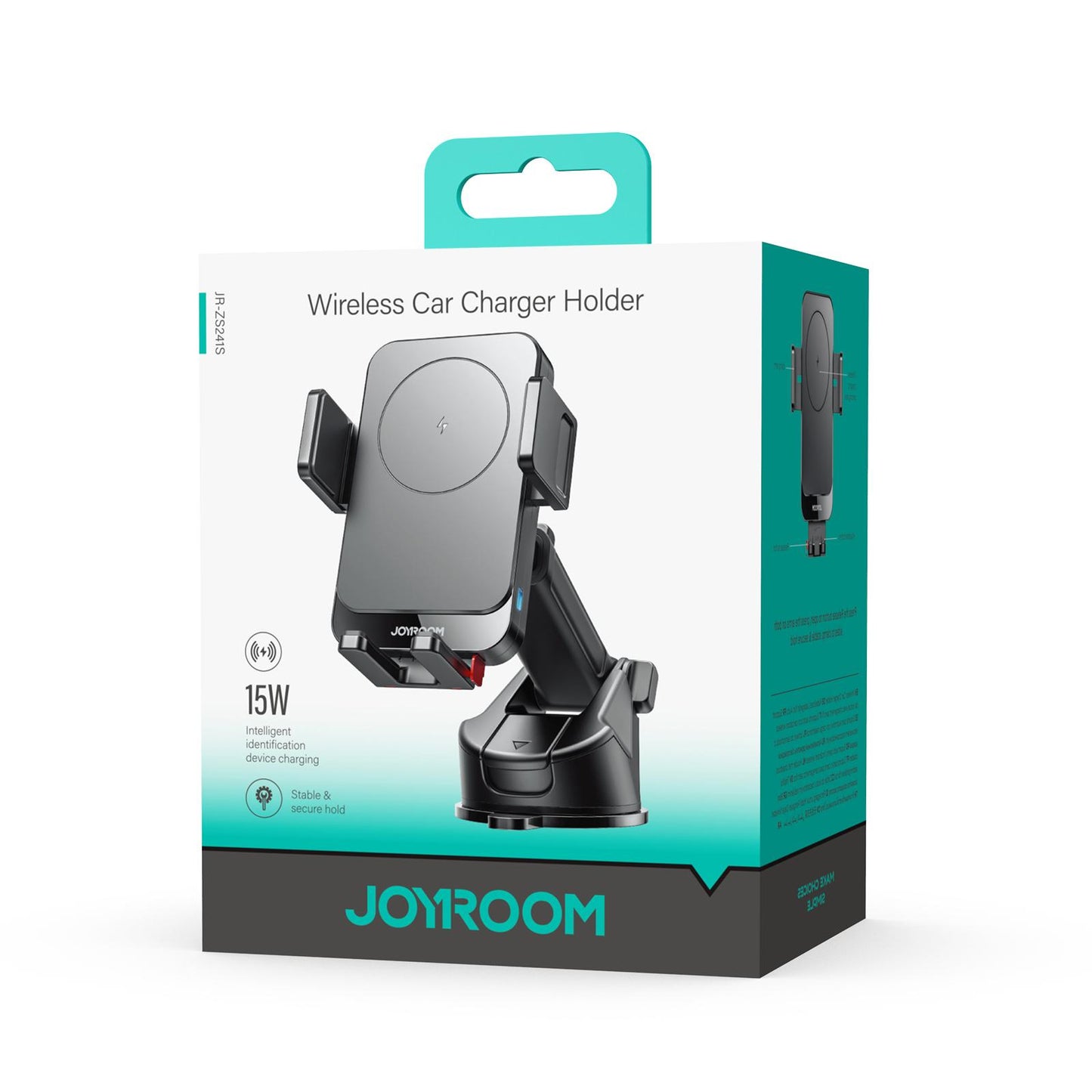Chargeur Auto Sans Fil Joyroom JR-ZS241S, 15W, 1.67A, Noir