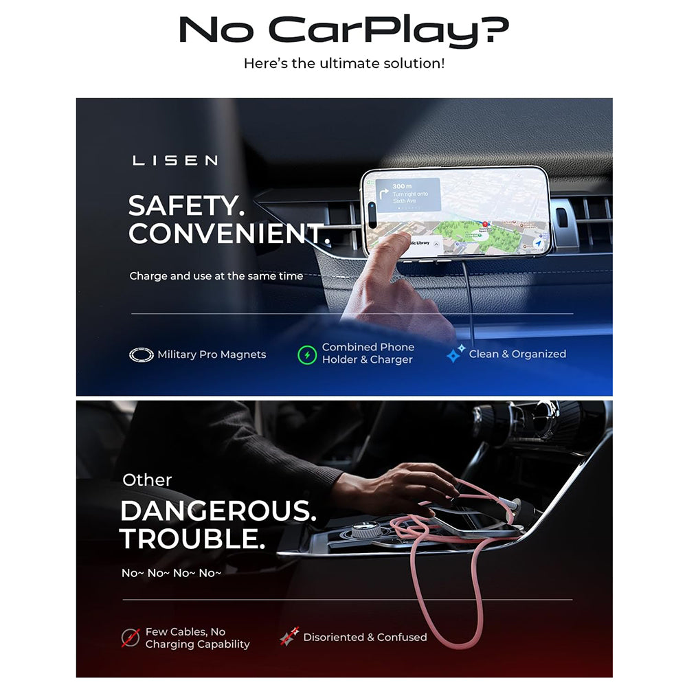 Auto Wireless Ladegerät Lisen, 15W, 1.67A, Schwarz YL0223070007