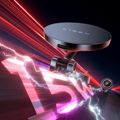 Draadloze Auto Oplader Lisen, 15W, 1.67A, Zwart YL0223090006