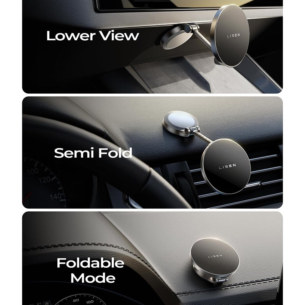 Draadloze Auto Oplader Lisen, 15W, 1.67A, Zwart YL0223090006