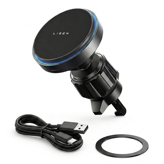 Wireless Auto Ladegerät Lisen, 15W, 1,67A, Schwarz YL0225070006