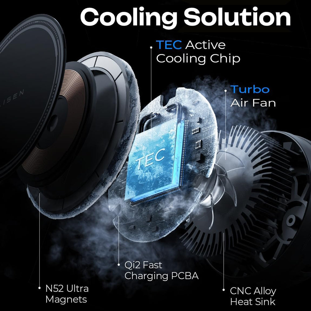 Draadloze Auto Oplader Lisen W701, 15W, 1.67A, Zwart YL0224060042