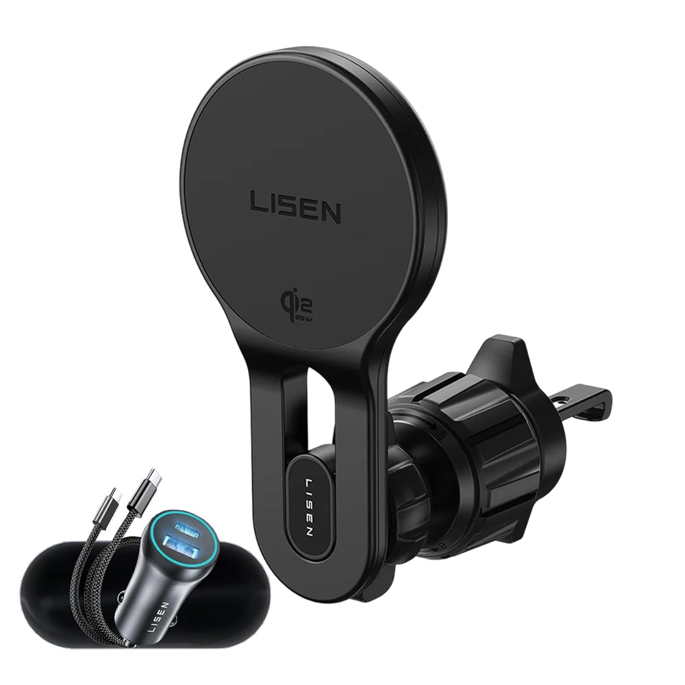 Chargeur Auto Sans Fil Lisen W704 Pro, 25W, Noir YL0225090003