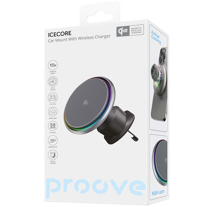 Auto Wireless-Ladegerät Proove Icecore, 15W, 1.67A, Grau WHIC15002003
