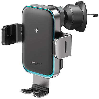 Auto Wireless Ladegerät Proove Triple Clamp Pro, 15W, 1.67A, Grau WHTP15010004