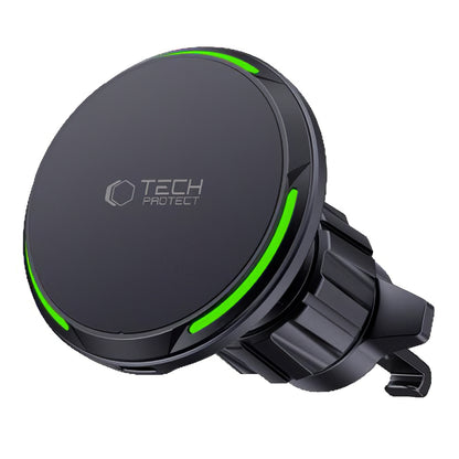 Chargeur voiture sans fil Tech-Protect MM15W-V7 QI2, 15W, 1.67A, Noir 