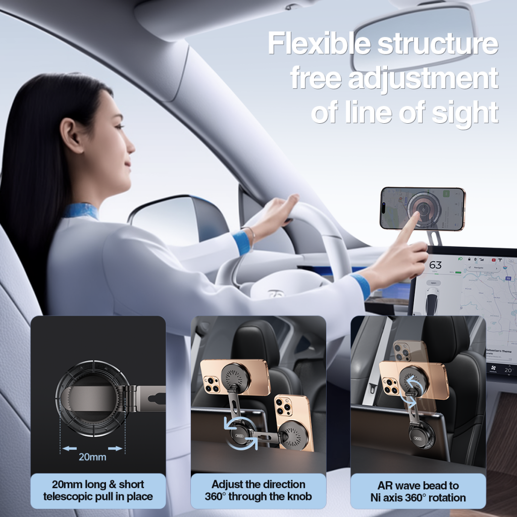 Draadloze Auto Oplader XO Design CX036, 15W, 1.67A, Zwart