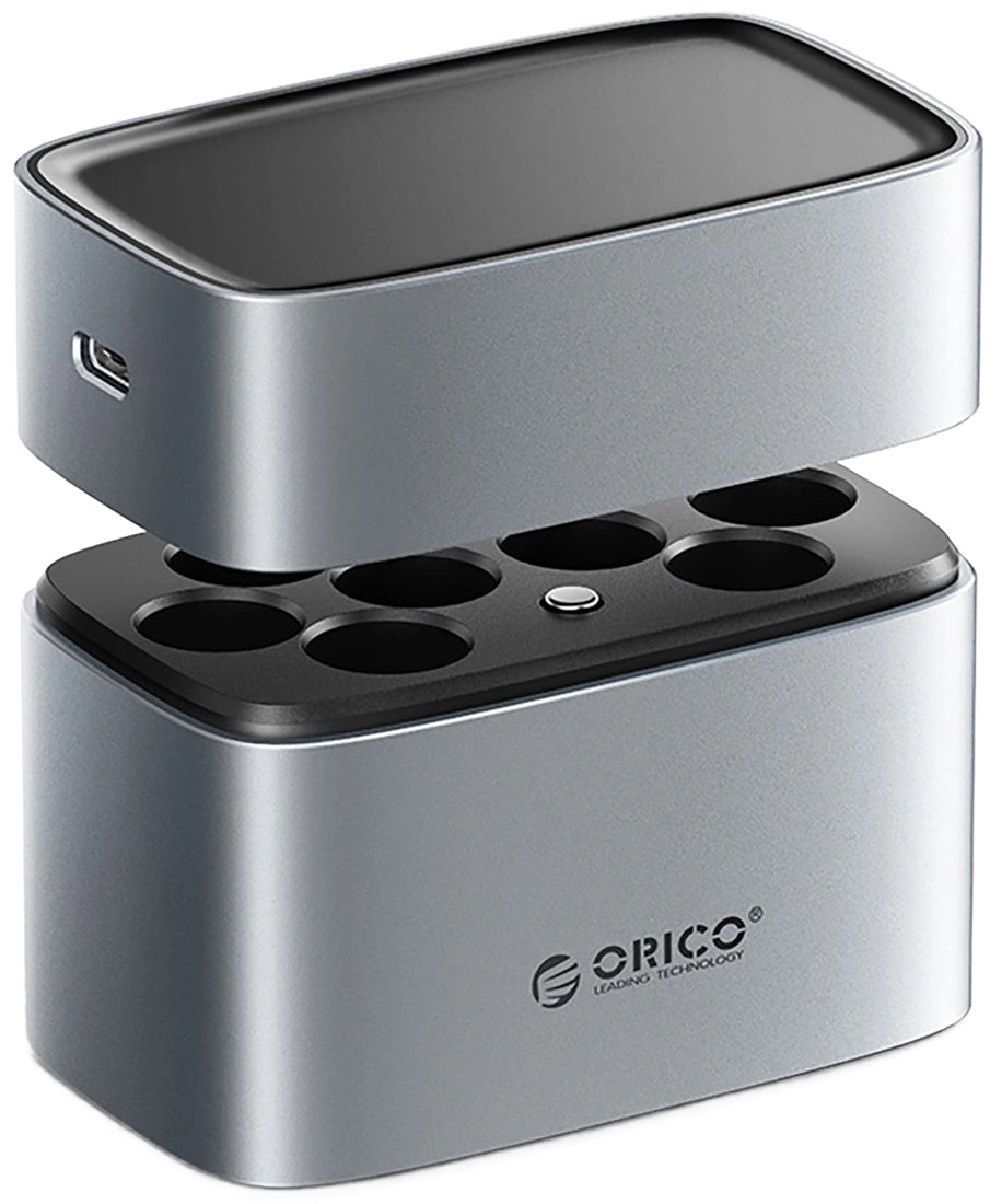 Chargeur de Batteries Orico EV8, AA, Gris