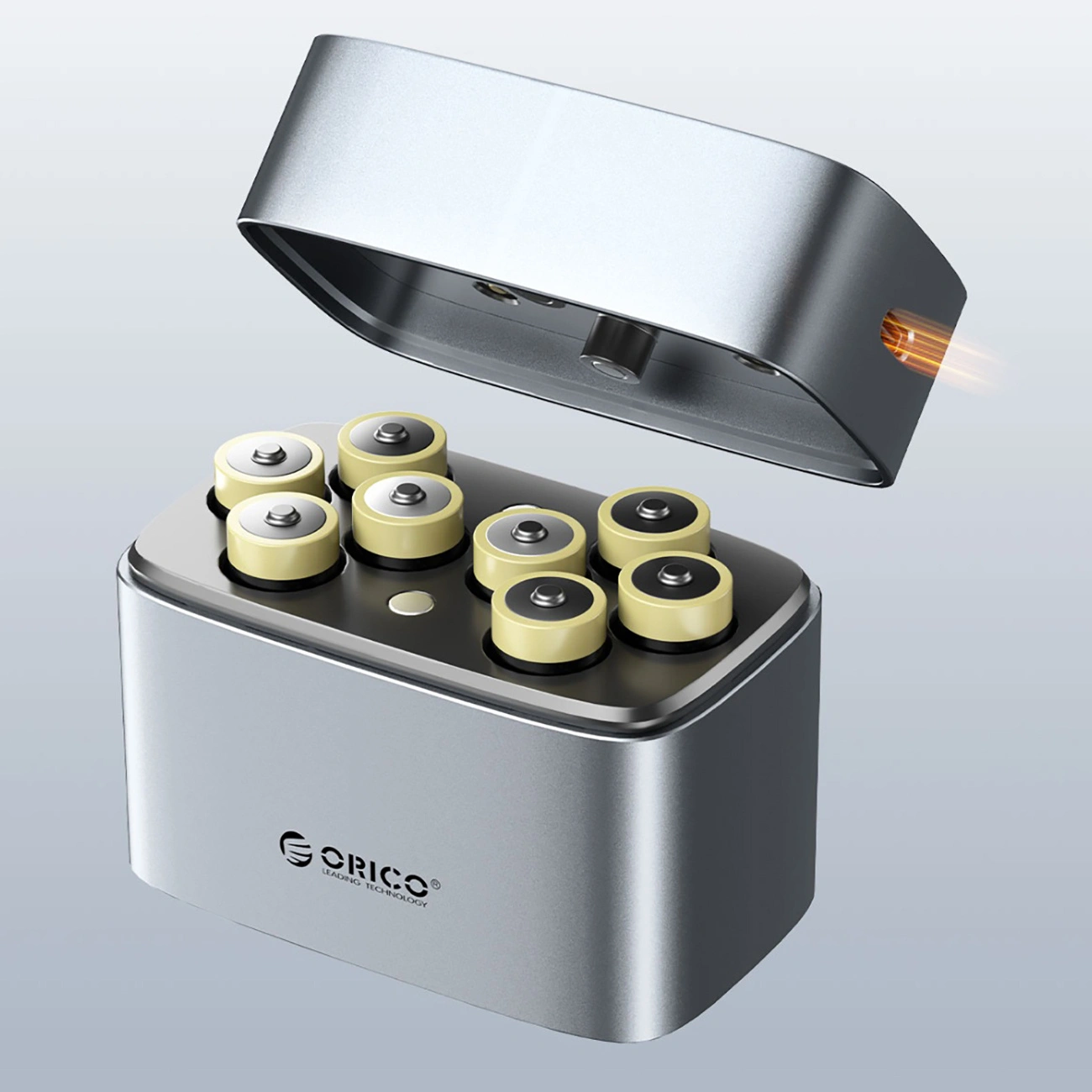 Chargeur de Batteries Orico EV8, AA, Gris