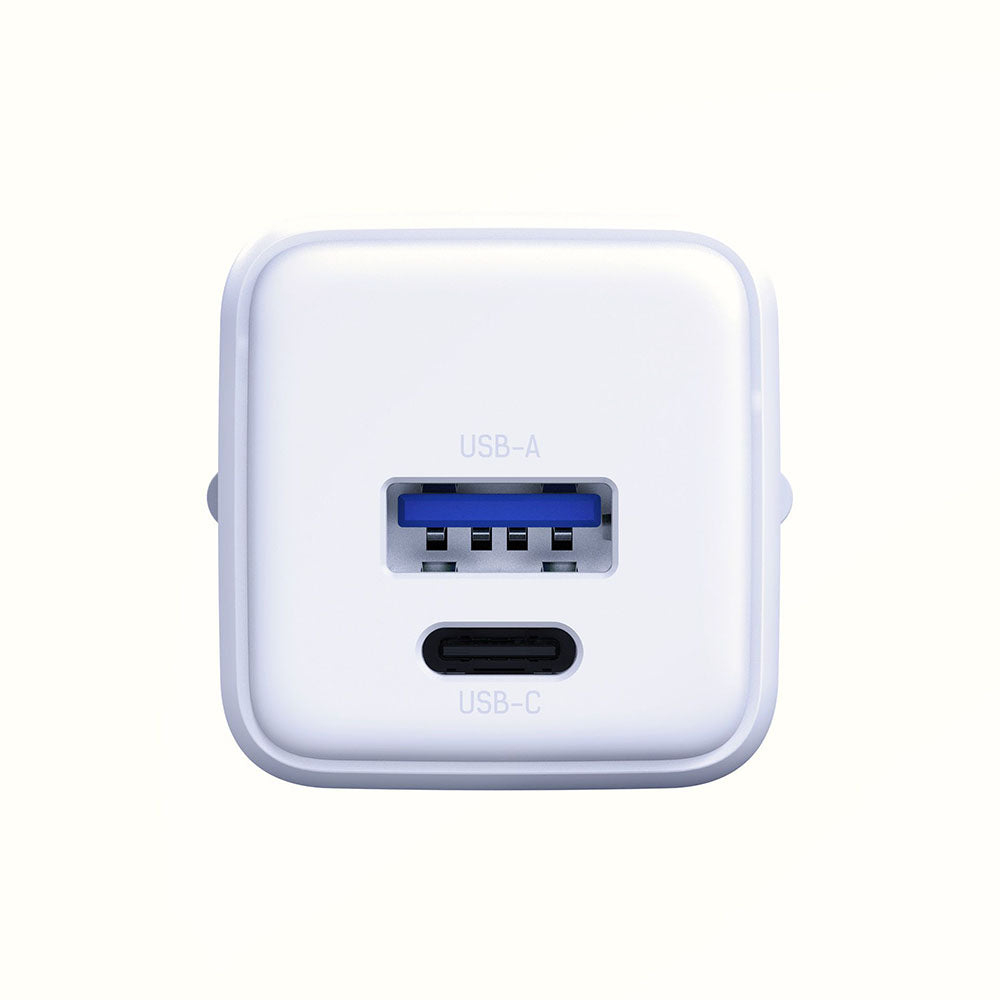 Netwerkoplader 3MK Hyper, 20W, 3A, 1 x USB-A - 1 x USB-C, Wit