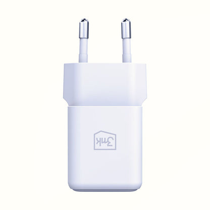 Netwerkoplader 3MK Hyper, 20W, 3A, 1 x USB-A - 1 x USB-C, Wit
