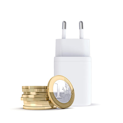 3MK Hyper Netzladegerät, 45W, 2 x USB-C, Weiß