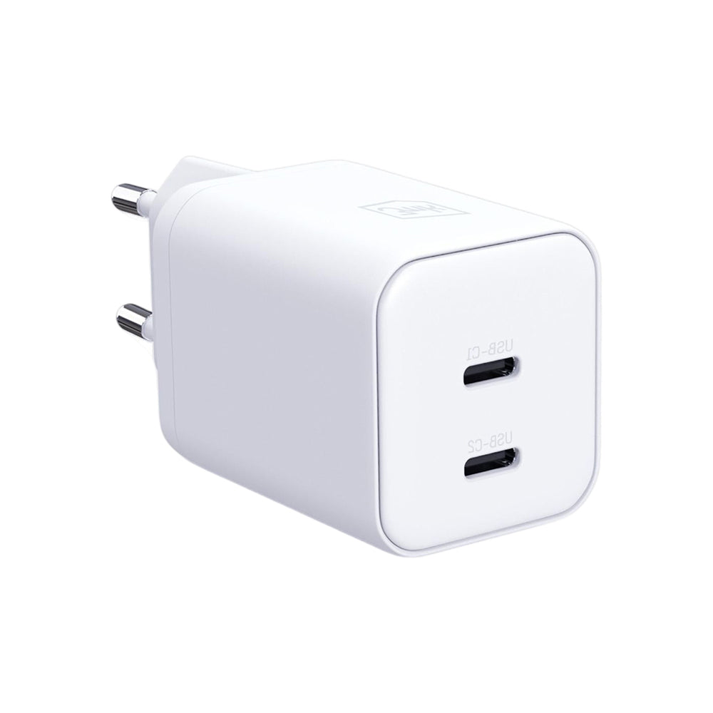 3MK Hyper Netzladegerät, 45W, 2 x USB-C, Weiß