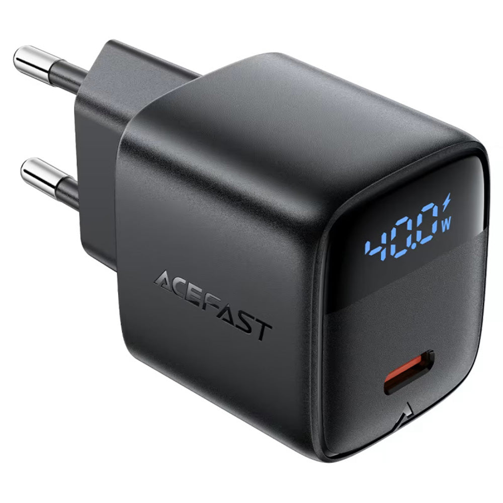 Chargeur Réseau Acefast A135 Display, 45W, 3A, 1 x USB-C, Noir