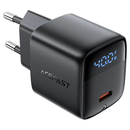 Chargeur Réseau Acefast A135 Display, 45W, 3A, 1 x USB-C, Noir