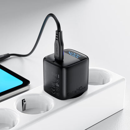 Chargeur Réseau Acefast A135 Display, 45W, 3A, 1 x USB-C, Noir