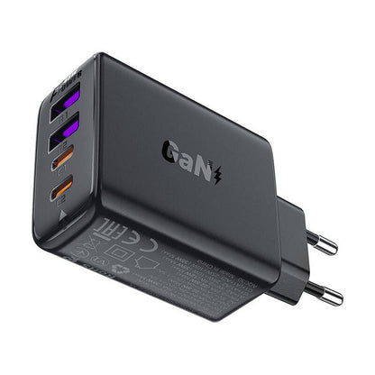 Chargeur secteur Acefast A61, 45W, 3A, 2 x USB-A - 2 x USB-C, Noir