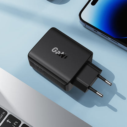 Chargeur secteur Acefast A61, 45W, 3A, 2 x USB-A - 2 x USB-C, Noir