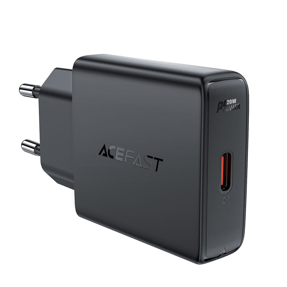 Chargeur Réseau Acefast A65, 20W, 3A, 1 x USB-C, Noir